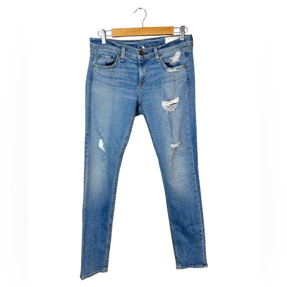 Rag & Bone | Dre | Low Rise | Slim Boyfriend Leg | Light Wash | Womens Size 26 - Picture 1 of 5